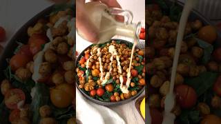 Kale Tahini Salad kalesalad chickpeasalad tahinisauce whole30recipes recipeshorts foodshorts