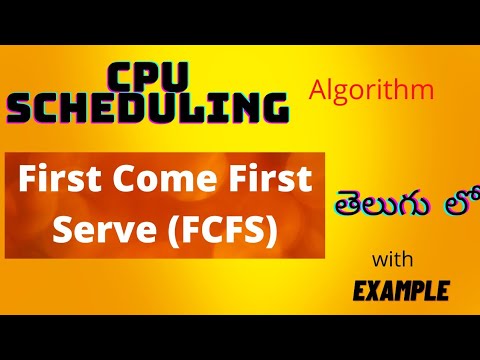 First Come First Serve(FCFS) | CPU Scheduling Algorithm | Telugu ...