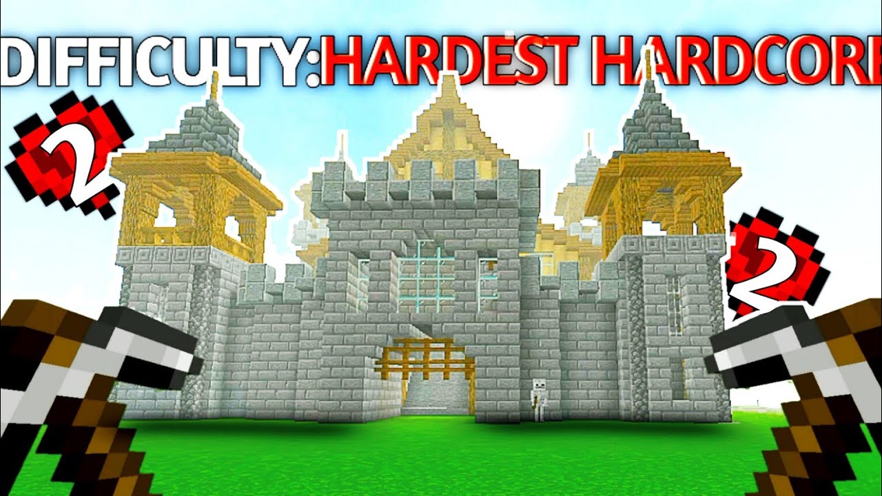 BUILDING A Minecraft Castel In *HARDEST HARDCORE* (It was not easy ...