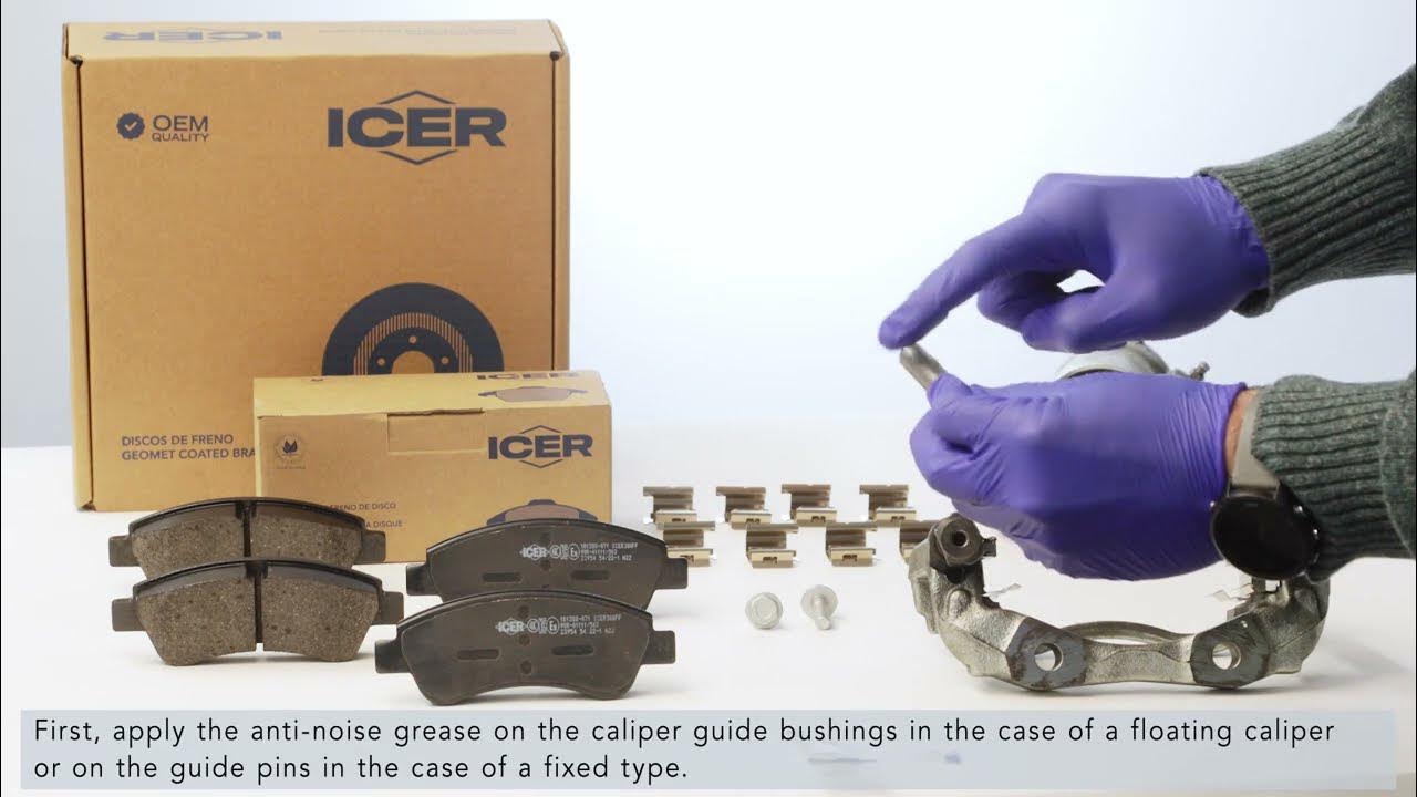 ICER BRAKES How to apply anti noise lube (ENGLISH) YouTube