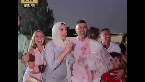 شهد وسيمان حفل معرفة جنس المولود على الأهرامات في مصر... طلع ولد
