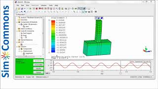 Mecway Calculix - Simple Dynamics