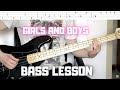 Blur - Girls and Boys (bass riff with TABS)