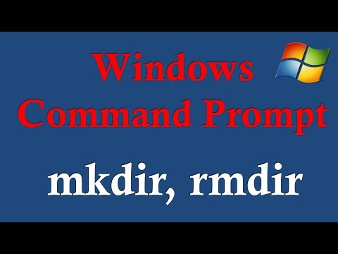 Windows Command Prompt -3 Creating and deleting directories/folders