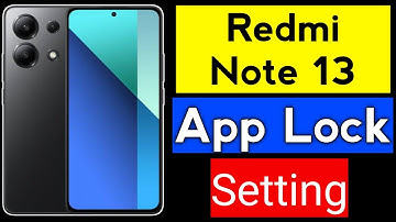 Redmi Note 13 App Lock Setting | Redmi note 13 me app lock kaise lagaye