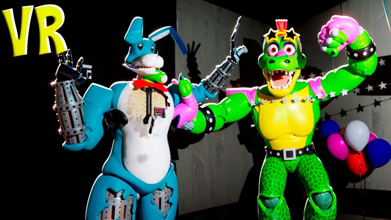 VR АНИМАТРОНИКИ ПУГАЮТ ОХРАННИКА В БОНЕЛАБ FNAF COOP MOD BONELAB НО МОНТИ ЗАЩИЩАЕТ