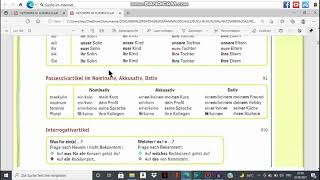 POSSESIVARTIKEL IM NOMINATIV, AKKUSATIV DAN DATIV screenshot 5