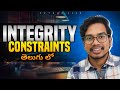 Integrity Constraints | SQL in Telugu | Oracle in Telugu 