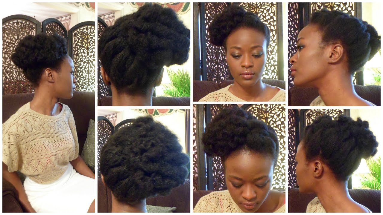 Bantu Knot Updo In Natural Hair and Giveaway YouTube