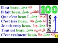 100 جملة فرنسية مهمة جدا ستجعلك تتخلص من عقدة التحدث بالفرنسية 100 جملة بالفرنسية مترجمة للعربية  34