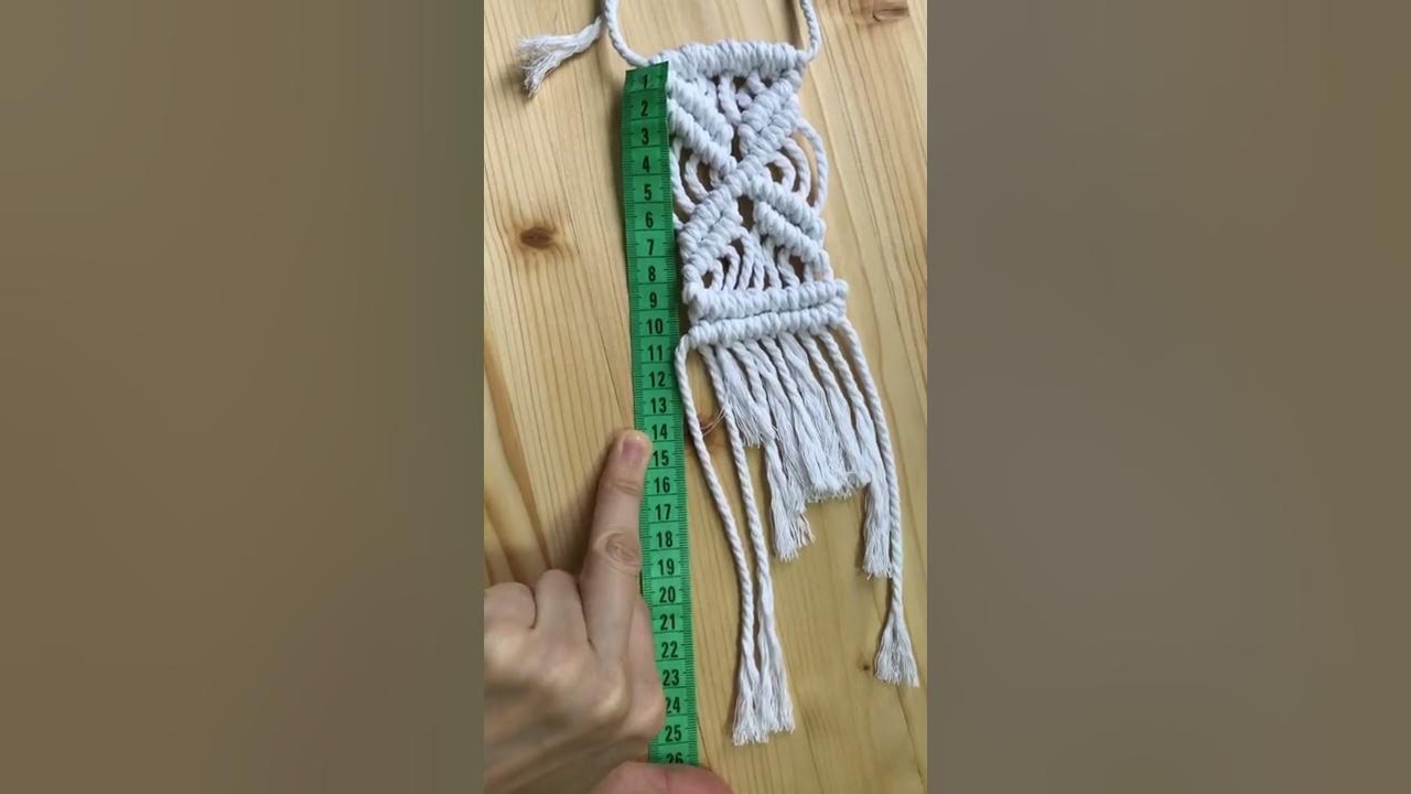 Макраме расчеты длины веревки - YouTube