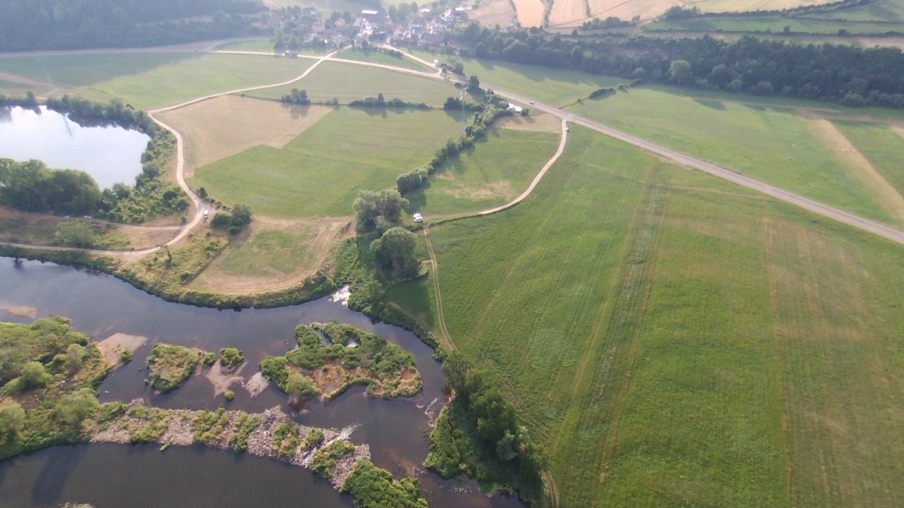 Flug von Mossendorf über Naab Richtung See mit Bebop + Skycontroller