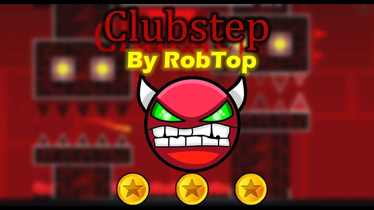 Clubstep 100% All coins [Demon] By RobTop | Geometry Dash - YouTube