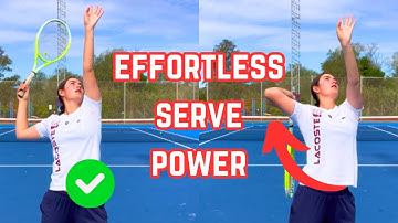 How to Effortlessly Generate POWER on Your Tennis Serve