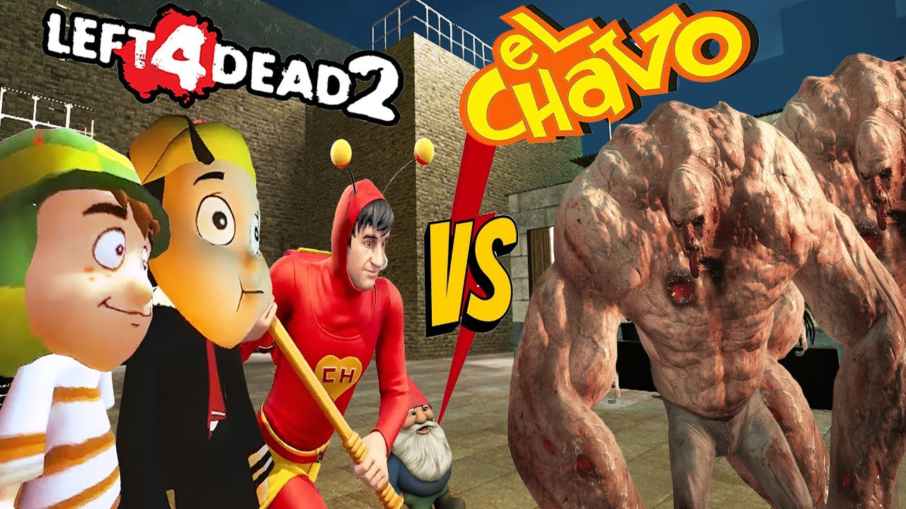 Left 4 Dead 2: Chavo del 8 VS Tanks que se Duplican!!! Loquendo