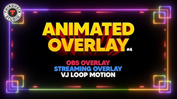 Animated Overlay #4 | Animated OBS Overlay | Stream Overlay | Webcam Overlay | Motion Graphics