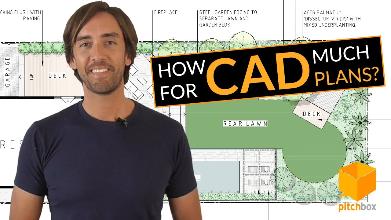 How much does it cost to have your landscape design drafted in CAD?