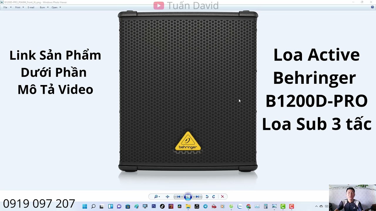 Loa Subwoofer Active Liền Công Suất BEHRINGER B1200D PRO