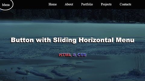 Навигационное горизонтальным меню используя HTML&CSS шаг за шагом | Navigation menu using HTML&CSS