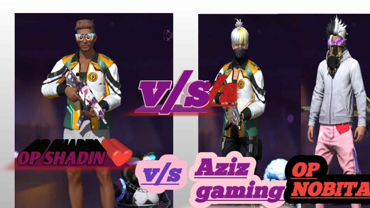 1vs2 Best Gameplay, custom challenge, OP SHADIN V/S AZIZ GAMING AND OP ...