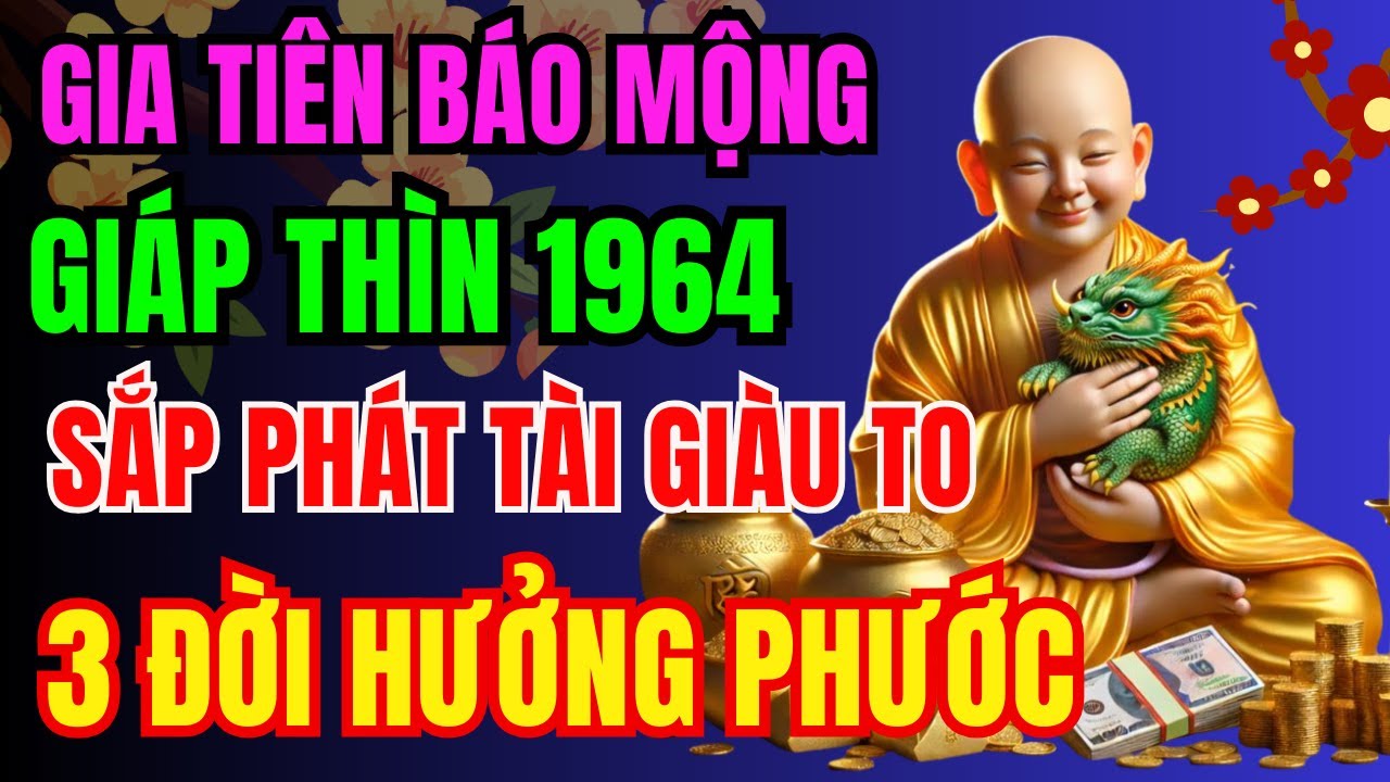 Gia Tiên Báo Lộc, Giáp Thìn 1964 Sắp Phát Tài Giàu To, Tiền Bạc Ùn Ùn Kéo Đến Nếu Có Điềm Lành Này
