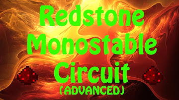 Minecraft: 1-Wide Pulse Shortener/Monostable Circuit