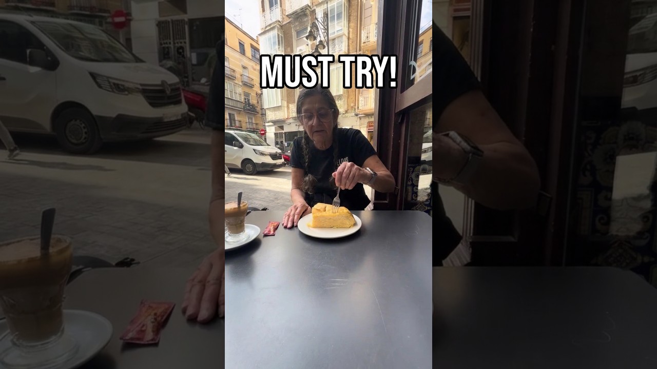 Tortilla tasting in Cartagena Spain. 2 Euro local breakfast Frittata DIY Cruise Breakfast