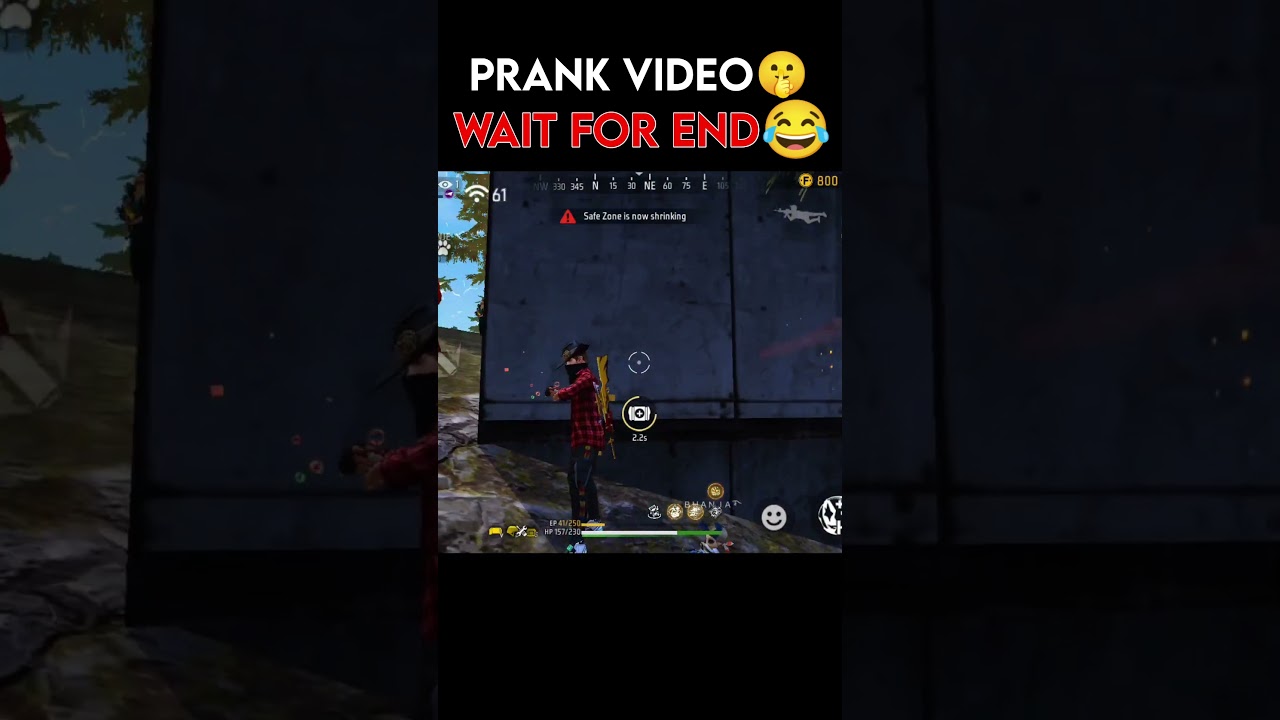 GIRLFRIEND LEKE😱BHAG JAUNGA😂PRANK HO GAYA🤫WAIT FOR END🤣GARENA FREE FIRE 