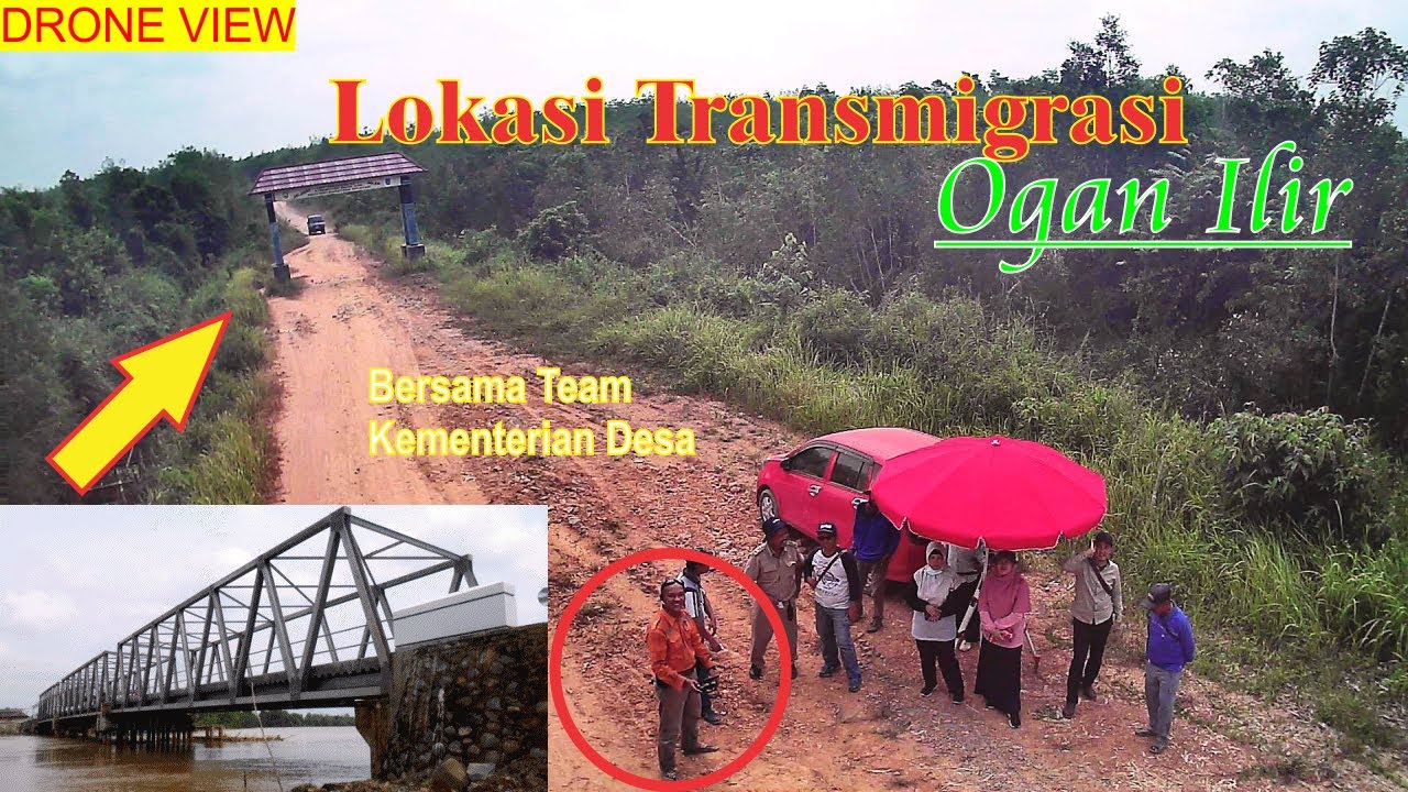 Pantauan Udara Lokasi Transmigrasi Muara Kuang Kabupaten Ogan Ilir Sumatera Selatan