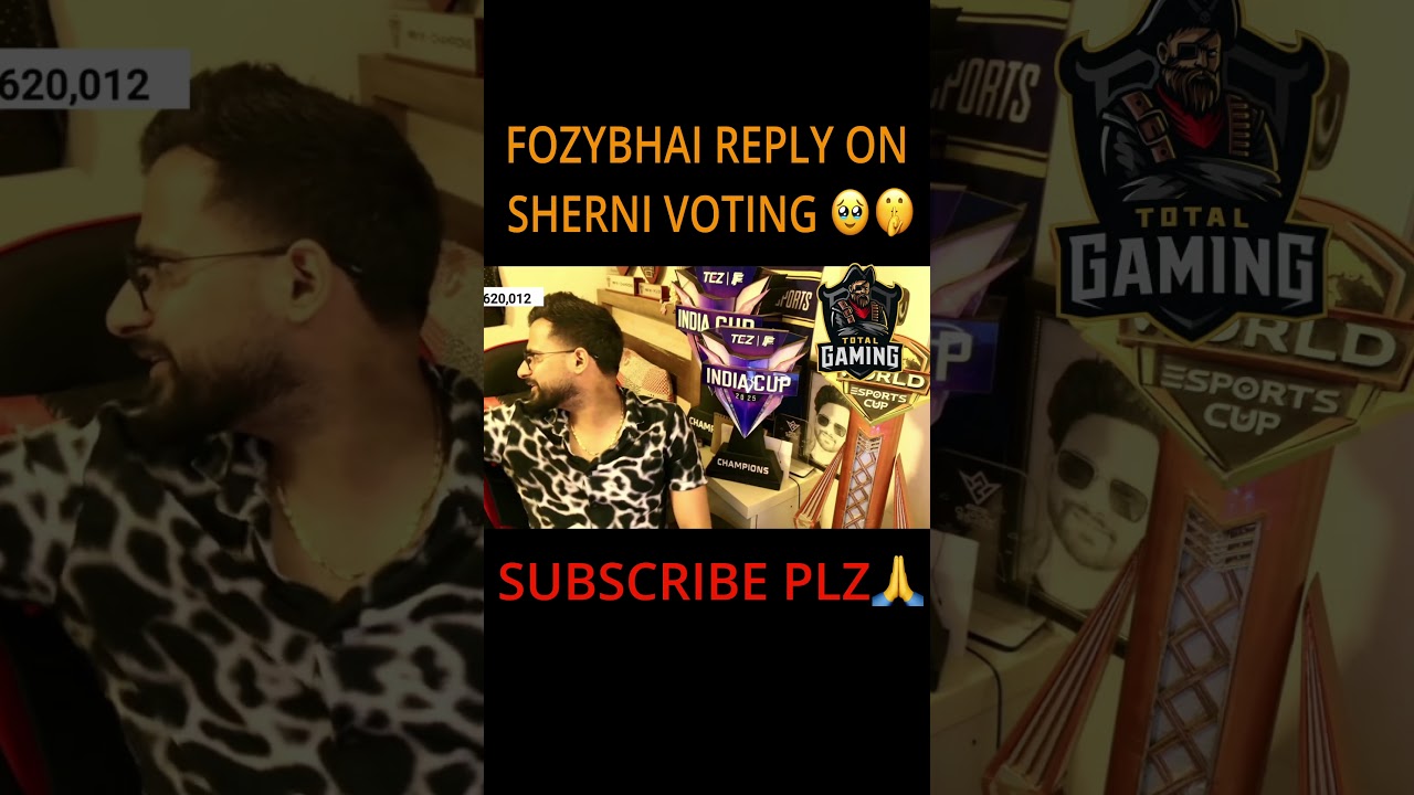 FOZYBHAI REPLY ON SHERNI VOTING 😭  #freefire #totalgaming #fozyajay #sherniff