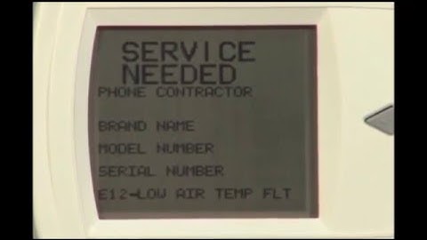 DXM2UnitFaultCodeE12LowAirTemperature wav