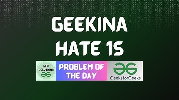 #132 GFG POTD | Geekina Hate 1s | GFG POTD | GFG Solutions | 28-01-2024