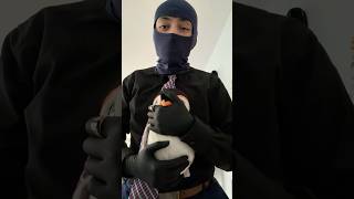 Practicing Glove Over Mouth (GOM) with Black Latex Gloves #maleasmr #maskedmen #maleasmr