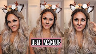 DEER MAKEUP TUTORIAL - HALLOWEEN MAKEUP