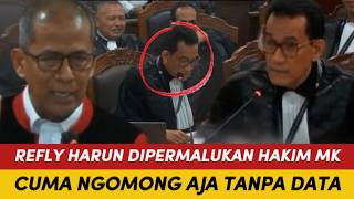 TERTUNDUK MALU! MOMEN REFLY HARUN DIPERMALUKAN HAKIM MK! BUKAN KERJAAN HAKIM CARI DATA wkwk