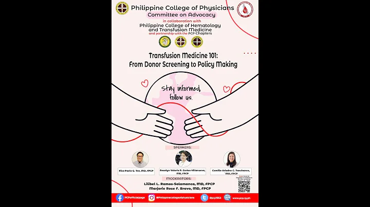 Webinar: Transfusion Medicine 101: from donor screening to policy making