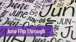Pocket Bullet Journal | June Flip | A month in my Pocket Stalogy