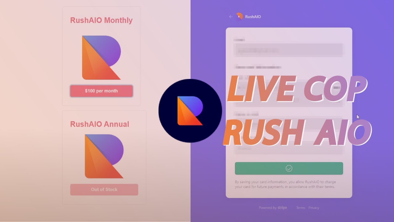 Rush AIO Bot Restock Live Cop [May 27 2020]