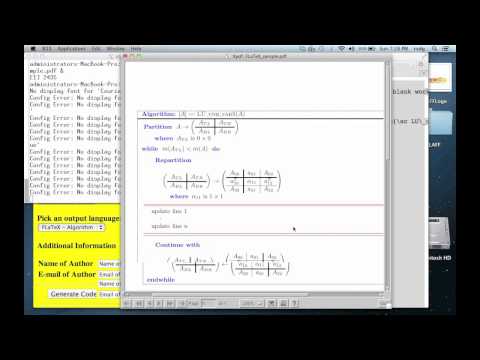 9.6.1 Typesetting algorithms with the FLAME notation