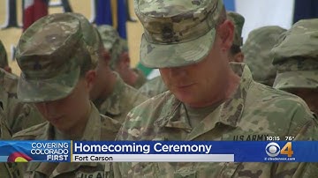 Fort Carson Soldiers Return From Afghanistan Deployment