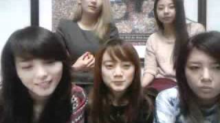 20100210 Wonder Girls on  USTREAM   New York~~