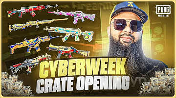 59,000UC 😱 Cyberweek Famous Firearms Rare Old Upgraded Guns Lucky Spin 🔫 PUBG Mobile