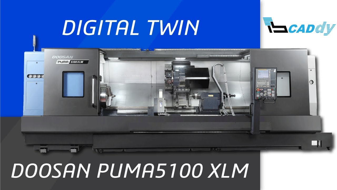 まゆん Doosan PUMA 5100 XLM Digital Twin - YouTube