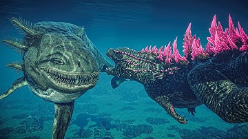 Bloop vs Godzilla, Megalodon, Mosasaurus & All Marine Reptiles in Jurassic World Evolution 2