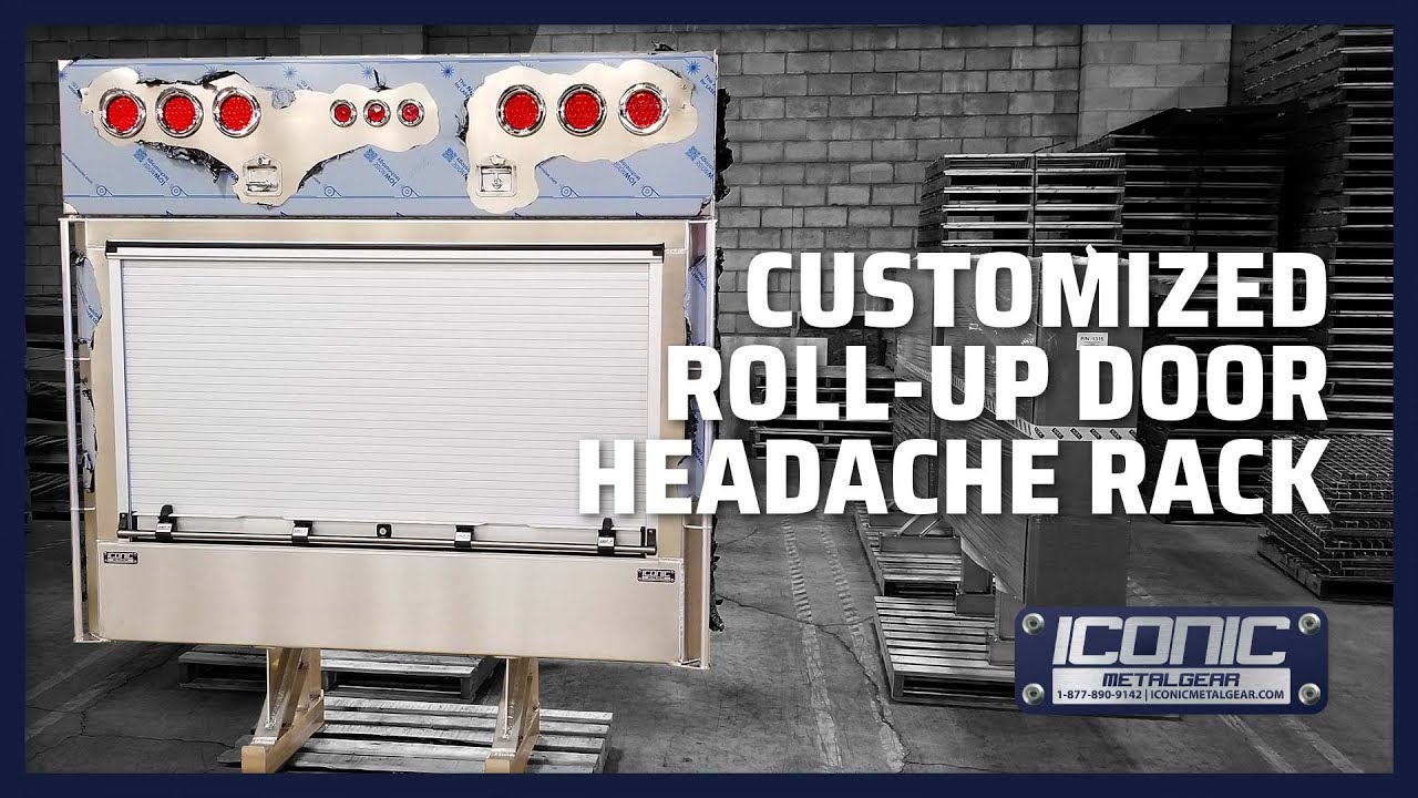 PRODUCT TOUR: Roll-Up Door Headache Rack With Top Storage Compartment