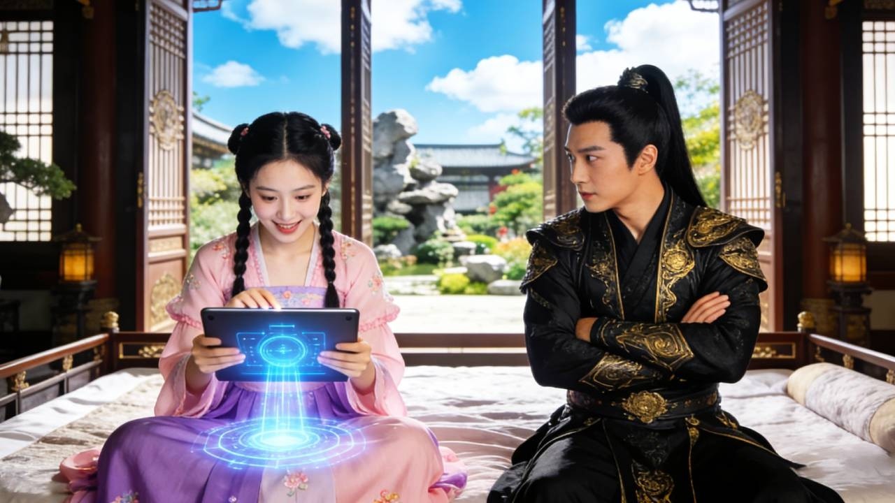 Chica de 20 viaja al pasado, tiene un sistema, conquista al príncipe y es amada por todos.