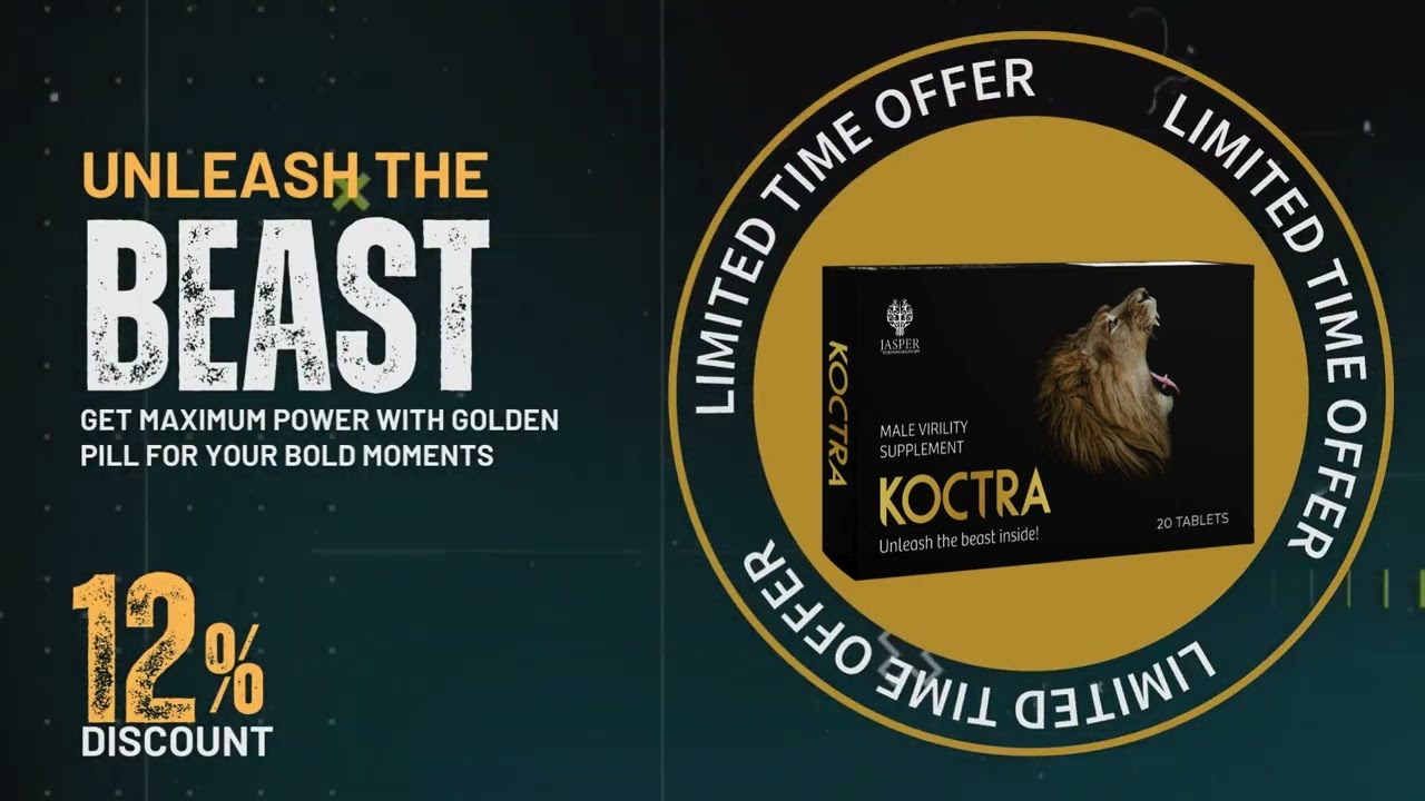 Koctra - Male Virility Supplement - Unleash The Beast Inside You!
