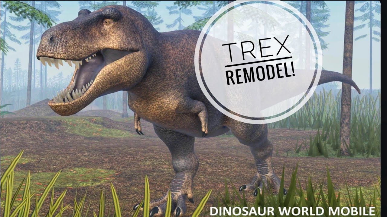 T REX REMODEL! | Dinosaur world mobile | Roblox | - YouTube