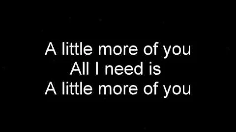 Ashley Chambliss - A little more of you lyrics