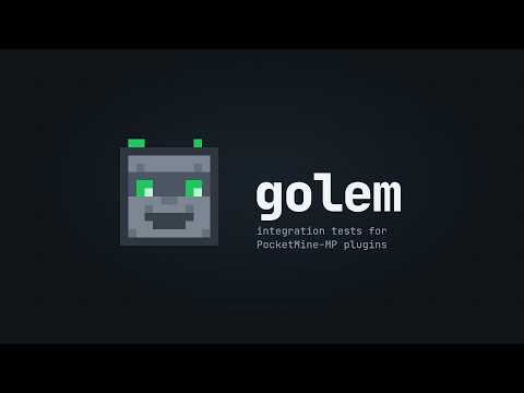 Golem : des tests automatiques pour tes plugins PocketMine-MP (open source)